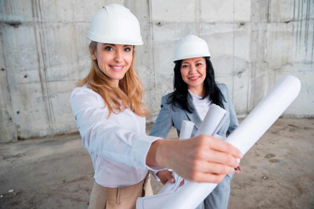 Las mujeres en la arquitectura y las obras