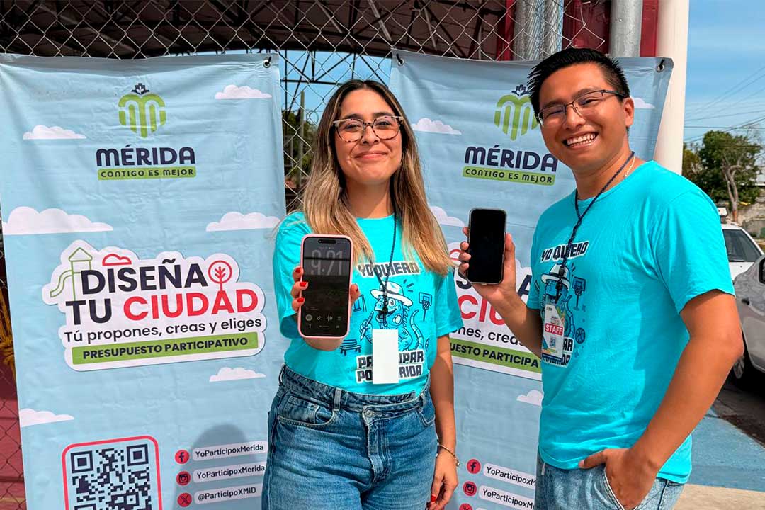 Personas votando en Diseña Tu Ciudad, Mérida, Yucatán