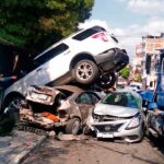 Choque de automóviles